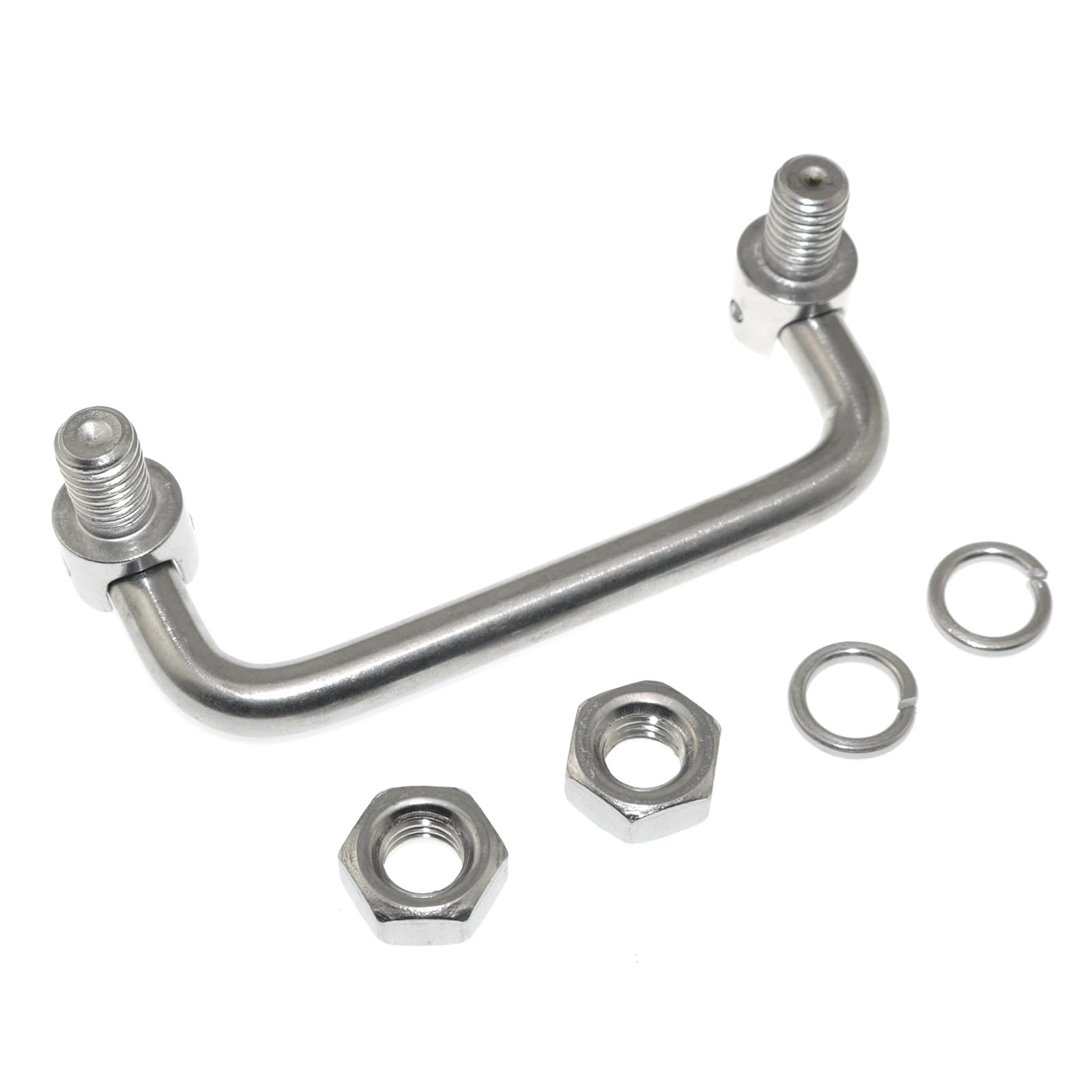 304 Stainless Steel U-Shaped Folding Metal Cabinet Handle Hole 90mm/3.5in Folding Handle Tool Box Handle