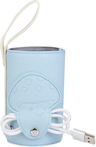 Calentador de leche portátil, calentador de biberones, calentador de biberones USB, termostato de aislamiento portátil de almacenamiento de leche