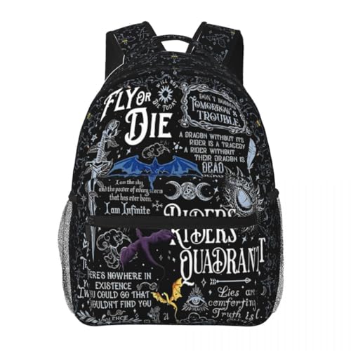 Dragon Backpack, 4th Dragon Backpack 15.7 x 11.4 x 7.8 in, Multiple Compartments, Padded Straps