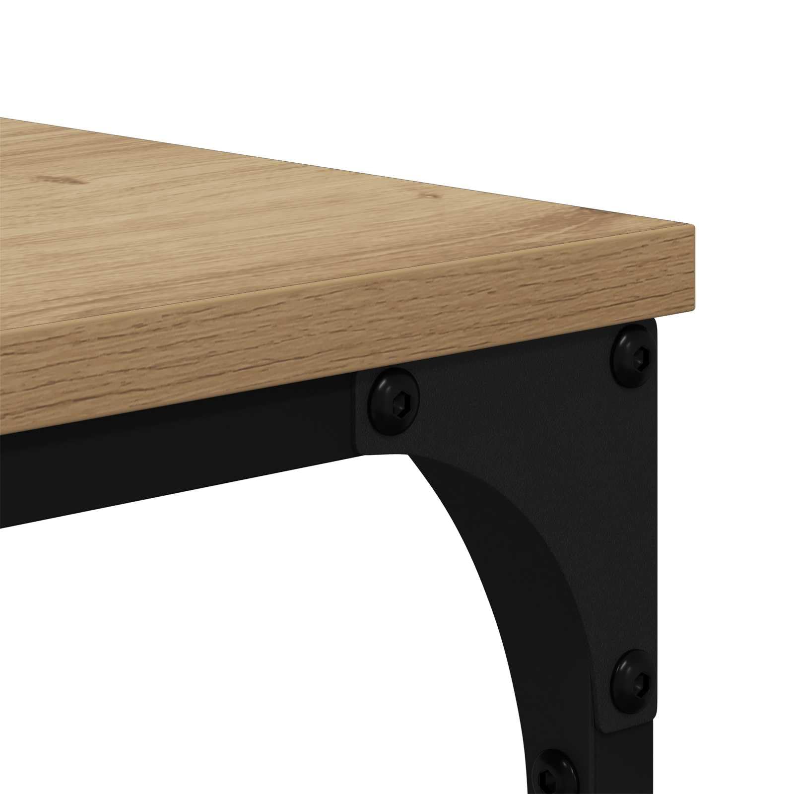 vidaXL Libreria Rovere artigianale 99 x 35,5 x 176 cm, Libreria rettangolare moderna, solido spazio per soggiorno, perfetta per una casa piena di libri, unità autoportante