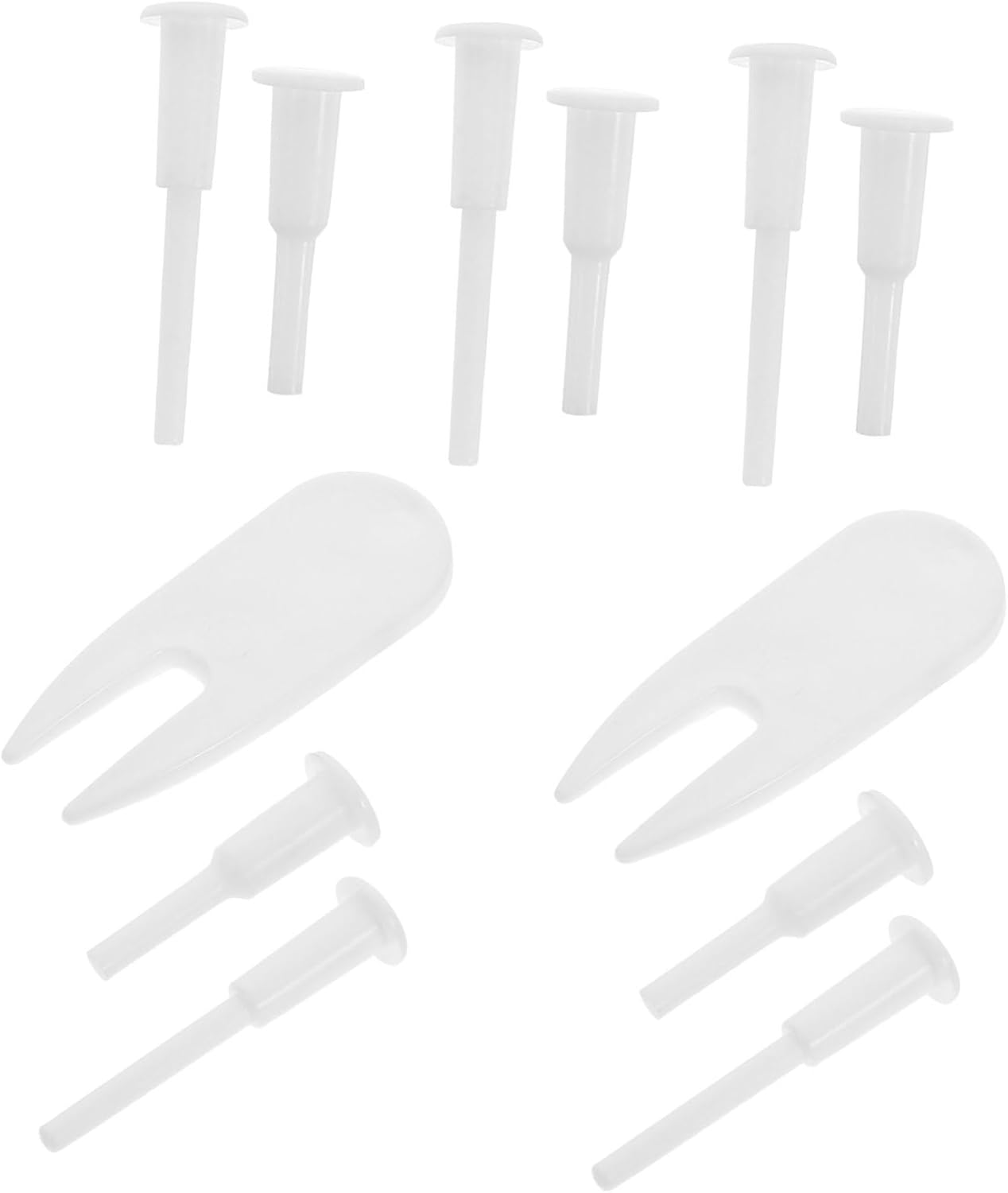 12Pcs Yoga Ball Plug Replacement Kit Durable Air Stopper Pin Adapter for Fitness Ball Inflatable Bed Pool Lightweight Portable Seal Design Prevents Air Leakage