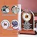 Retirement Clock Gifts for Women Men, Happy Retirement Gifts for Boss Coworkers, Going Away Gift for Retired Friends Leaving Presents for Leader Teacher, K9 Crystal Clock with Light Wooden Base