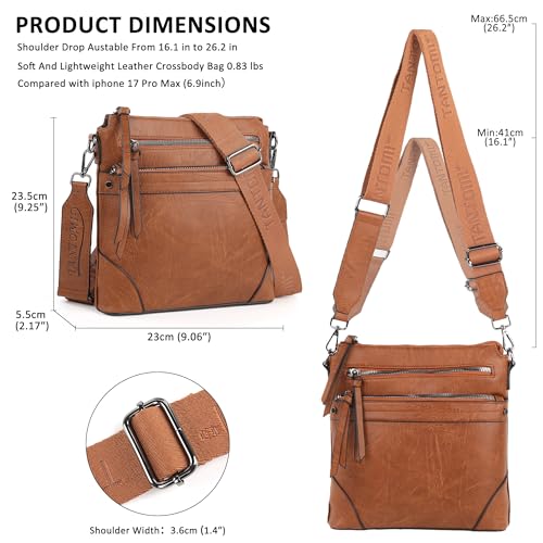 Tantomi Medium PU Leather Women's Crossbody Bag (Various Colors) - image 6