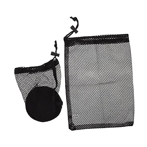 Parliky Golf Bag 2pcs Net Bag for Balls Mesh Pouch Practical Golf Storage Drawstring Design Suitable for Baseball