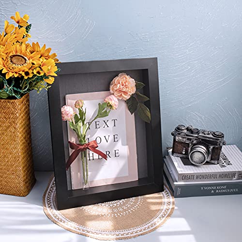 Frametory, 11X14 Shadow Box Frame - Front Opening - 2 Inch Depth Display Box For Wall And Tabletop Display- Memory Box, 6 Pins Included (11X14, Black) #TOP4