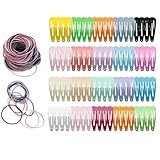 Xynovate 80 Horquillas pelo Niña, Pinzas para el cabello, 5CM Clips de Pelo de Metal, Pequeñas Multicolor Horquillas Clips