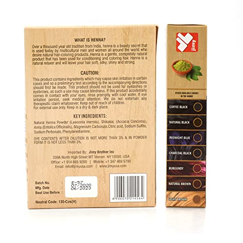 Henna Hair Color 30 Minute Enriched With Herbs Semi Permanent Powder - Harsh Chemical Free For Men And Women (Charcoal Black Hair Dye) #TOP3