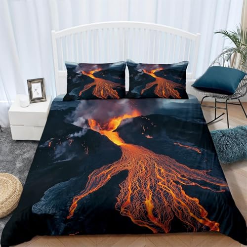 Funda Nordica Cama 90 Rojo 3D Ropa de Cama