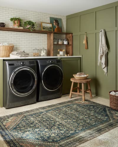 Image of Loloi Magnolia Home Banks Denim /Clay 5'-0 inch x 7'-6 inch Area Rug