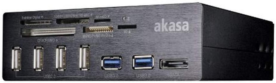 Akasa Interconnect Pro 5.25-Inch USB Front Panel with Card Reader