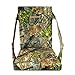 AUSCAMOTEK Camouflage Hunting and Stadium Seat Cushion with Backrest - 5cm Thick, Water-Resistant, Silent Material for Turkey Hunting Fishing Camping and Outdoor Activities (Spring Woodland Pattern)
