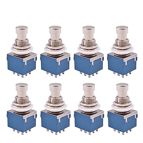 Pédale à souder Terminal bouton 3PDT 9Pin pour réparer votre commutateur guitare