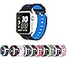 Pantheon Apple Watch Silicone Replacement Band, Sport Edition by, Strap fits the 38mm or 42mm Apple Watch 1, 2, 3 and Nike edition - Square Hole (42MM)