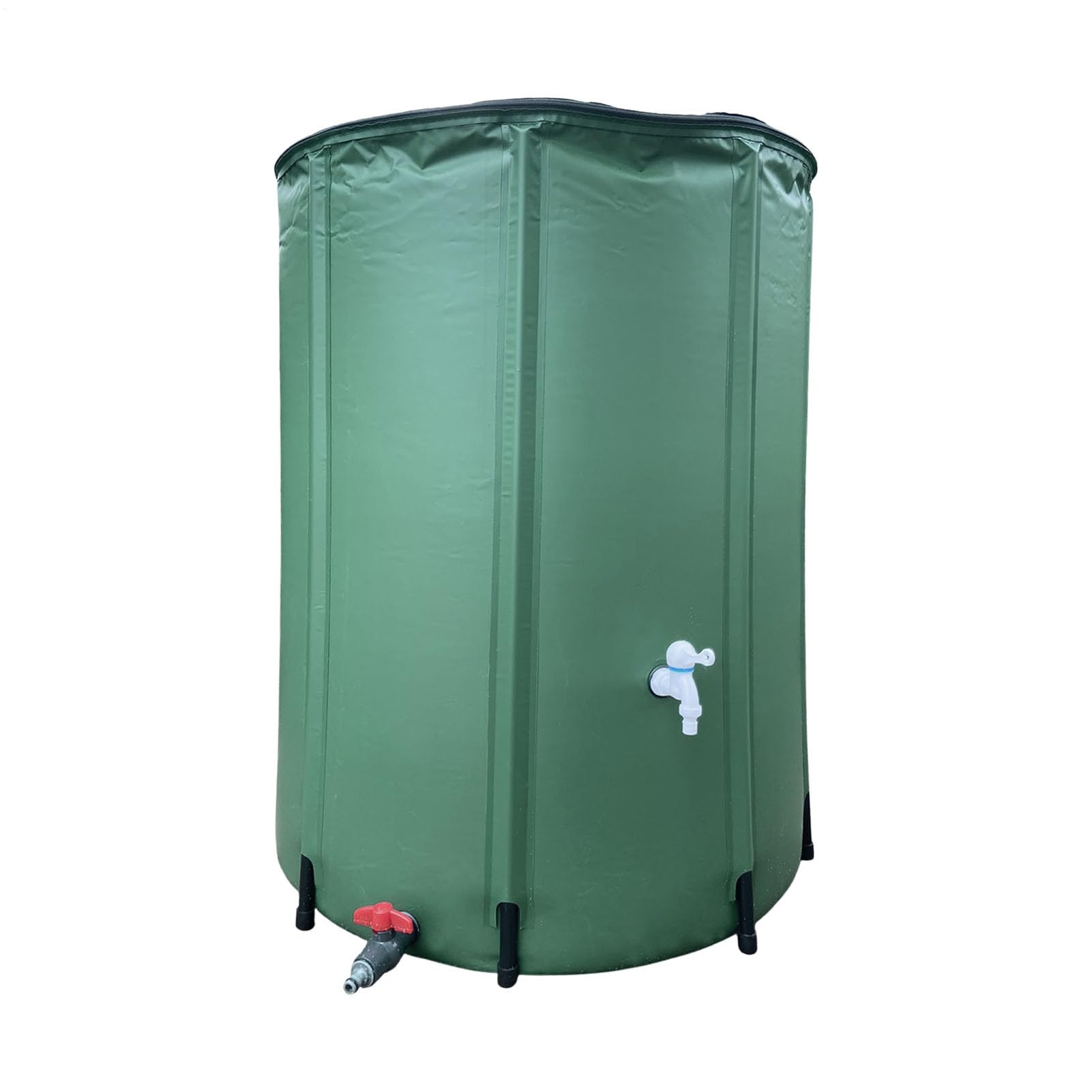 Barril de lluvia plegable – Colector de agua de lluvia de malla de PVC | Barril de lluvia Contenedor de jardín de gran capacidad con colección de lluvia para ahorrar agua