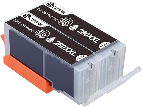 Miniatura 5 de Sotek Cartuchos de tinta compatibles PGI-280XXL CLI-281XXL 280XL 281XL 280 281, uso con PIXMA TS9120 TS8120 TS8220 TS8320 TS8322 TS9120 TS8100