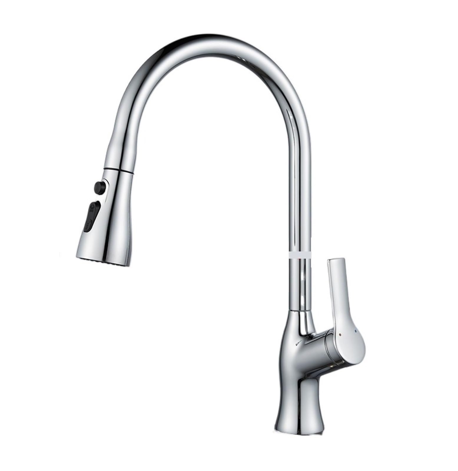 Yjyjy Kitchen Taps Kitchen Faucet 360° Rotating Pull-Out Faucet Kitchen Hot And Cold Mixer Water Faucet Kitchen Sink Mixer