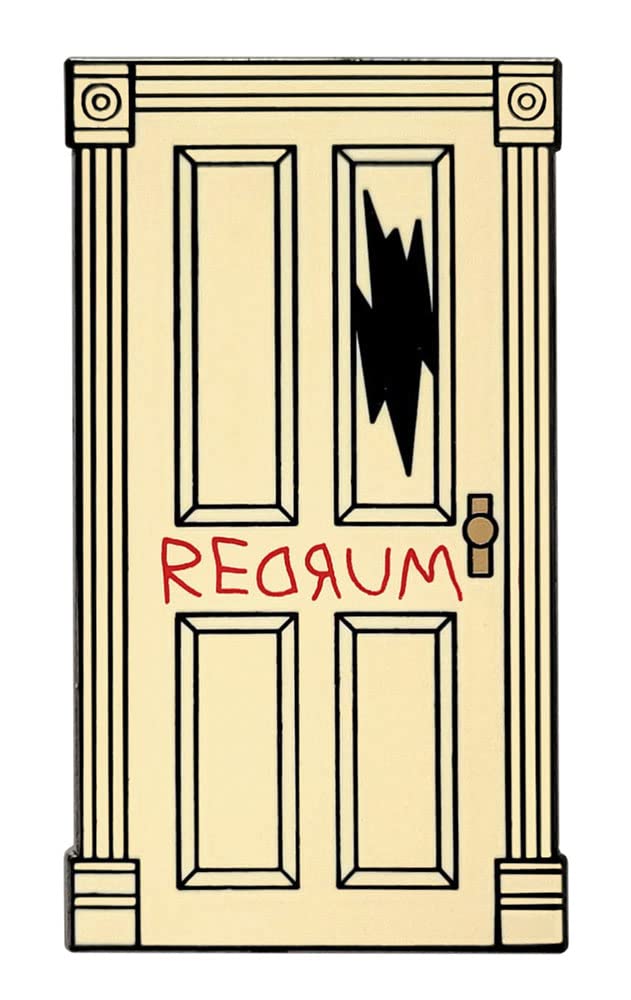 PinsanityREDRUM' Door Horror Enamel Lapel Pin, 1.75 inch, enamel, no gemstone
