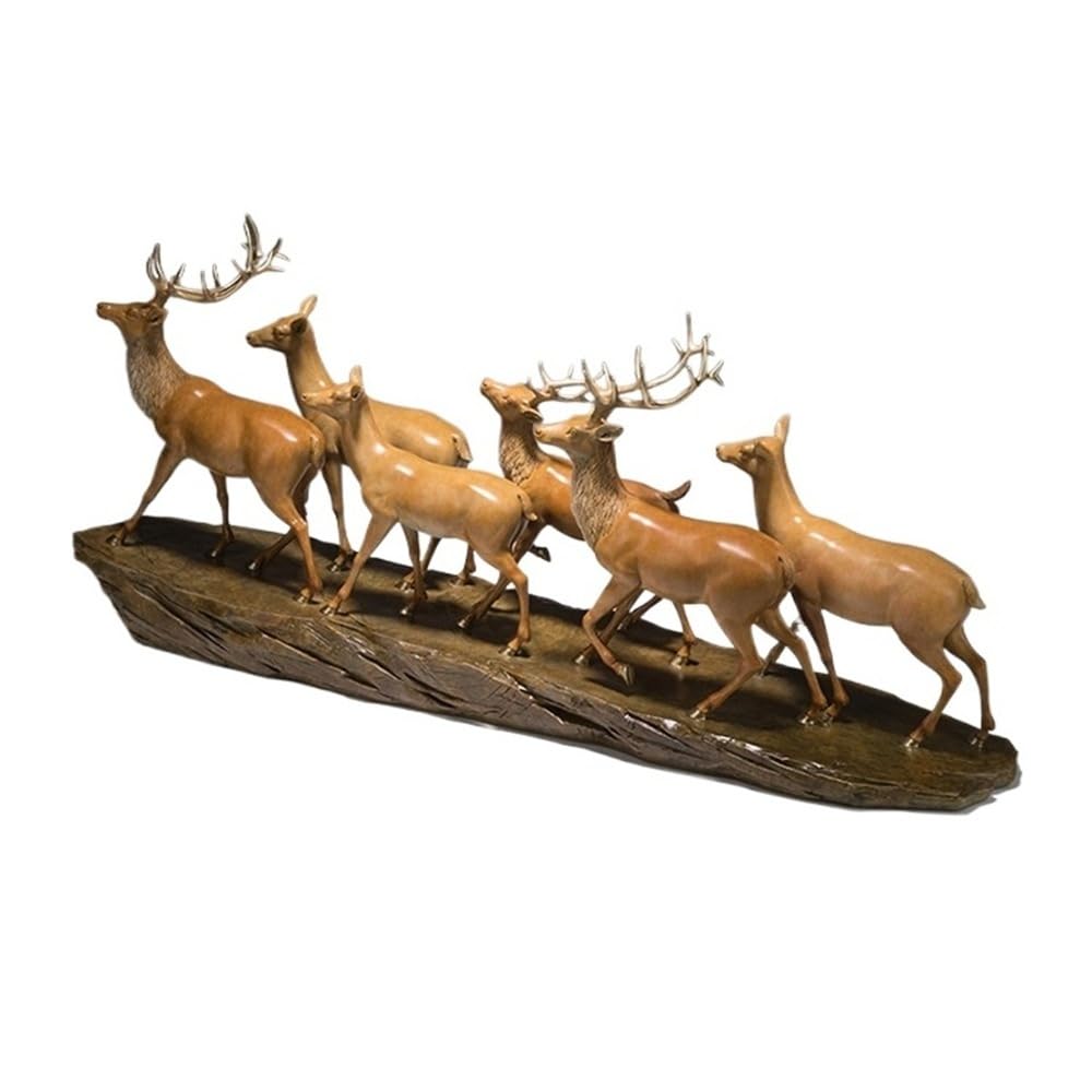 CHICKEN Bronze Living Room Ornaments Copper Deer Ornaments, Home Living Room Office Desktop Sculpture Decoration Crafts Handmade Statues Ornaments to Attract Wealth