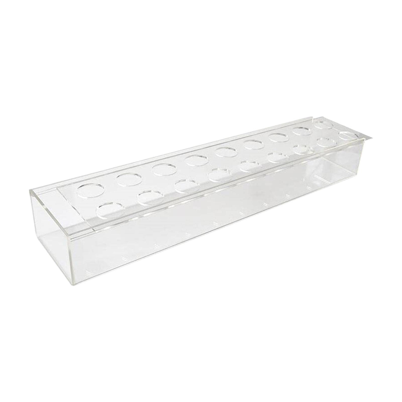 Rectangle Flower Vase Acrylic Flower Vase for Table Centerpiece Home Wedding 40x10x6.5cm 18 Hole-image-6