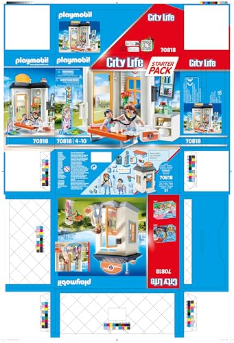 PLAYMOBIL 70818 City Life Starter Pack Pediatra, Juguete para niños a Partir de 4 años, Multicolor