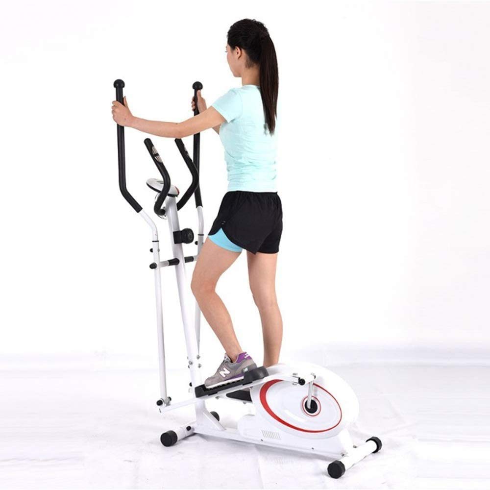 Macchina ellittica per esercizi compatti per allenamento a casa, ufficio, palestra, macchina cardio di qualità per esercizi completi