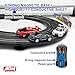 AGM MASTECH Slot Car Race Track Set, High Speed Series Tram Dual Track Set with 4 Licensed Racing Slot Cars, 2 Hand Controls, Track Parts and Lap Counter, 8.4M Long Track, Color Box