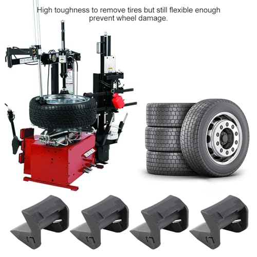 Image of Tire Changer Rim Protector, ST4027645 4Pcs Tire Changer Clamp Cover Jaw Protectors Guard Protective Covers, ABS Tire Changing Machine Accessories Tools, Tire Machine Parts