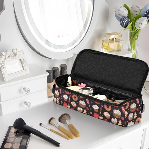 Bolsa organizadora portátil para herramientas de cabello con aislante térmico resistente al calor para planchas, rizadores y accesorios de cuidado capilar miniatura 7