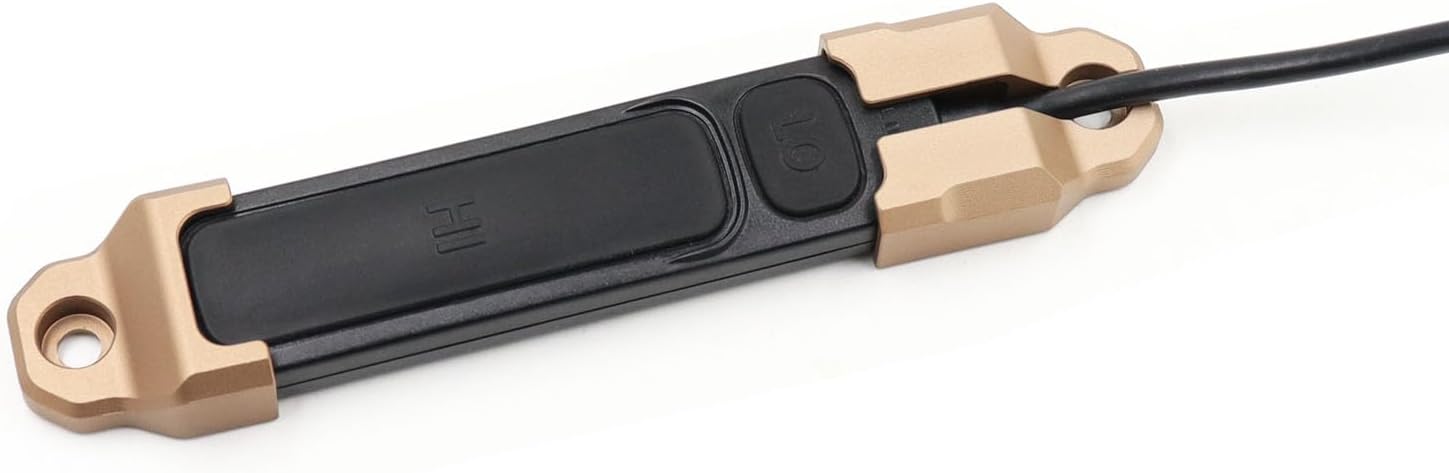 Mlok Remote Pressure Switch Mount for O Light Odin GL & Odin S Weapon Lights Tape Switch Mounting Aluminum (Odin GL Series-Tan)