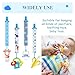 4 Pcs Baby Dummy Strap Clip, Pacifier Clip Dummy Holder Straps with 4 Silicone Adapter, Soother Chains Clips Fit All, Soothers, Teething Toys, Baby Essentials (4 Pcs Blue)…