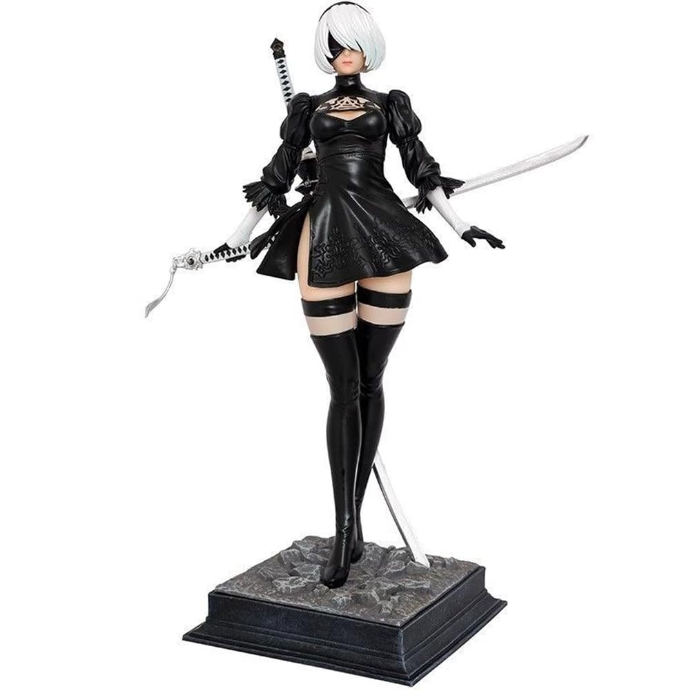 Zhongkaihua Automata 2B - Action figure con testa intercambiabile in PVC Yorha n. 2, figura di tipo B, 28 cm