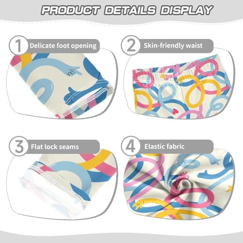 Curve Hand Girls Leggings,Workout Leggings for Girls Toddler Athletic Leggings Size for 3-10T3