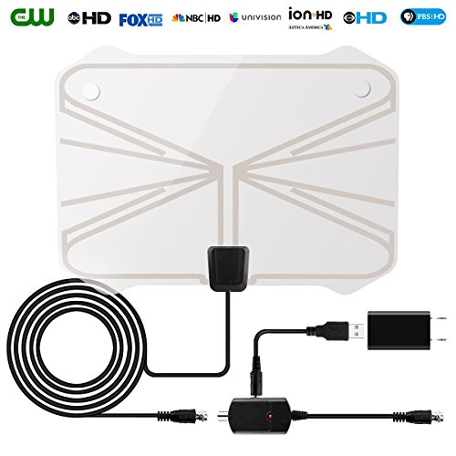 HD Smart Boost Antenna Amplifier, TV Antenna Amplifier Signal Booster with Dual Outputs for 2 TVs, HD Digital VHF UHF FM Amplifier HD Smart Boost Antenna Amplifier, TV Antenna Amplifier Signal Booster with Dual Outputs for 2 TVs, HD Digital VHF UHF FM Amplifier