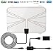 HDTV Antenna,60-80 Mile Range Digital TV Receiver With Detachable Amplifier, USB Power Supply And 16.4ft Coax Cable,Indoor TV Antenna Ransparent Appearance Upgrated Version(2018 New Version)