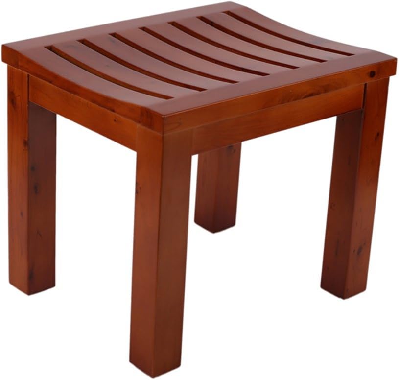 Bath Stools,Shower Stool Bathroom Safety Waterproof Non-Slipng and Durable Bath Chair Change Shoes Stool Elderly/Handicapped/Pregnant Solid Bath Stool Curved Surface Chair Max. 250