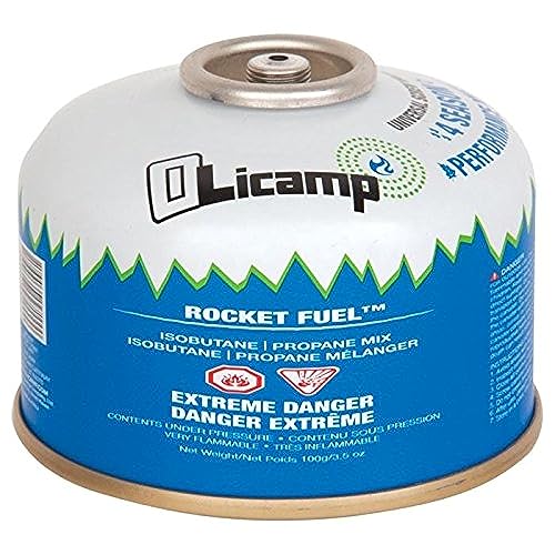 Olicamp Isobutene Propane Rocket Fuel Canister Stove - Mini Size Pocket Backpacking Camping Stove Fuel Camping Light-weight and Compact | 100G /3.5Oz