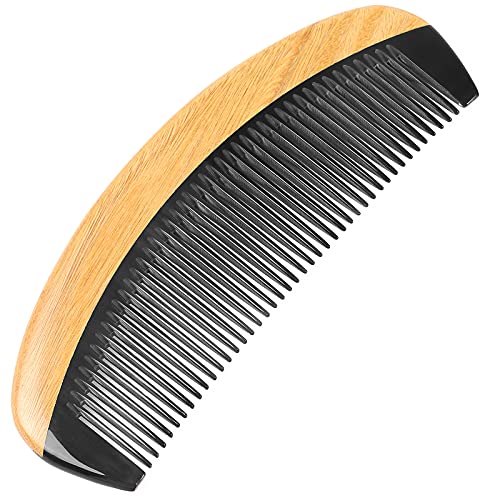 Onedor 100% Handmade Natural Green Sandalwood With Buffalo Horn Hair Combs - Image 3