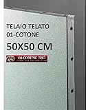  Telai Telati 01/ Cotone, Tela Montata a Chiodi, Ref. 563, Grana Fine, Cotone 100%