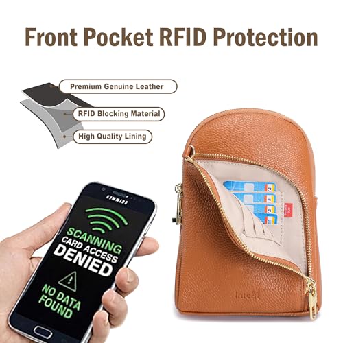 Image of INICAT Small Travel Purse,Anti Theft Crossbody Bag for Women | RFID Blocking, 8 Card Slots,Secure Back Zipper Pocket,Sling Style