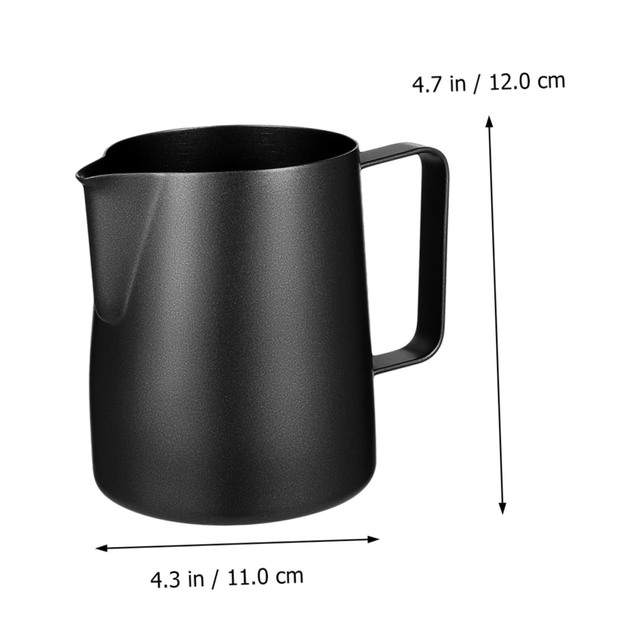 2 Pezzi Brocca per Latte Art 600ml in Acciaio Inossidabile