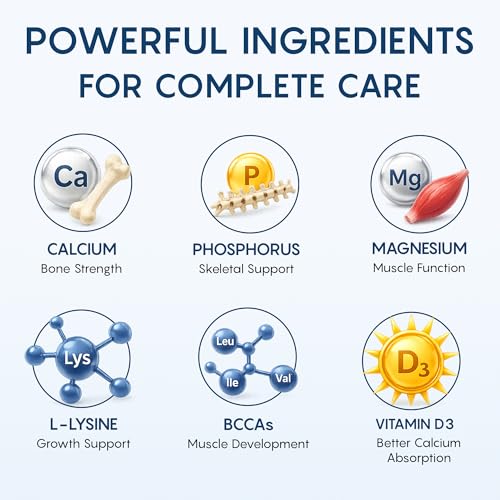 Image of Pups & Paws Strong Bones Calcium Syrup for Dogs & Puppies, Joint Support & Healthy Growth, 200 ml