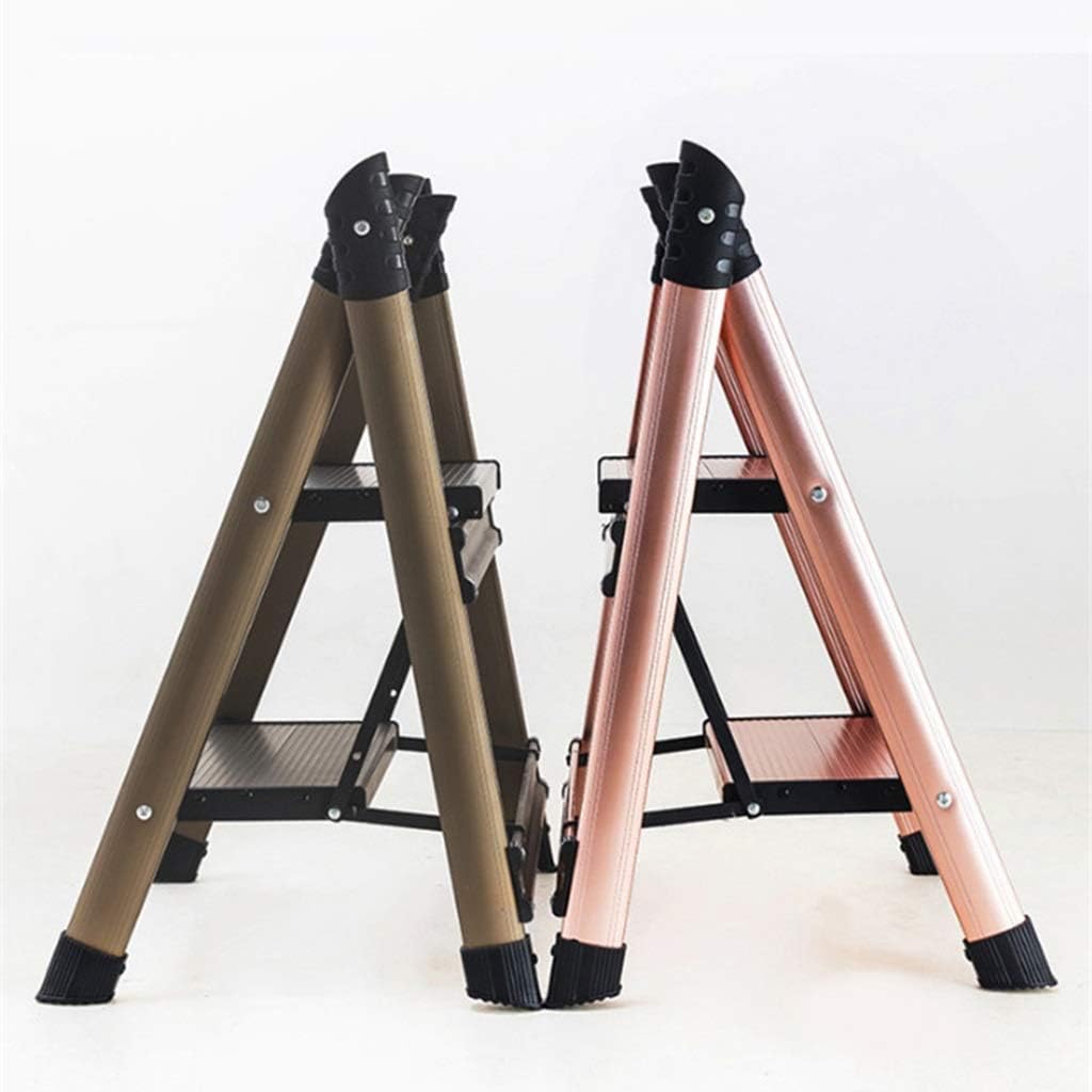 Tools & Home Improvement Practical Aluminum Alloy Stepladders, 2 Step Ladder & 3 Step Ladder Multifunctional Ladder for Office, Kitchen - Anti-Slip Foot Pads Strong (Color : B, Size : 424167CM)