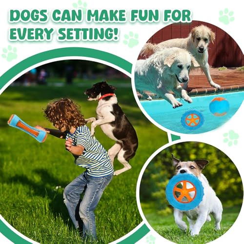 Set de 3 juguetes flotantes para perros resistentes miniatura 5