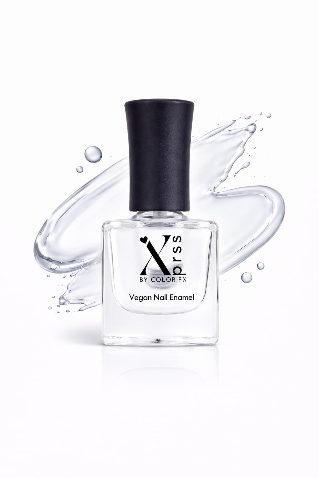 Color Fx New York Xprss Vegan Nail Polish, 21 Toxin-Free, Long-Lasting Glossy Gel Finish for Women - Top Coat Clear