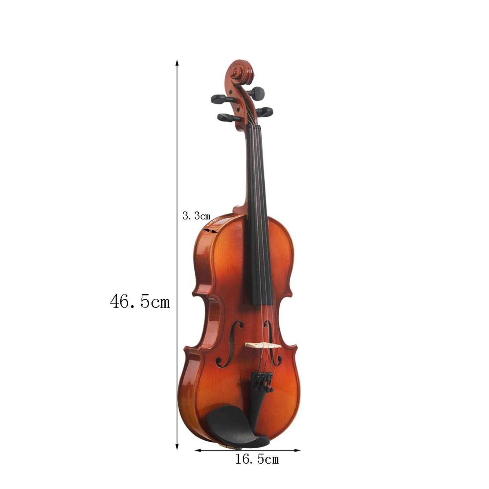 1/8 Violine Akustik Massivholz Linde Set Streichinstrument Mit Koffer Und Bogen Standardvioline(4)