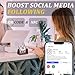 Wooden Stand with Clear Acrylic QR & NFC Sign for Storefront – Easy and Fast Access to Social Media Page for Customers – Perfect for Promoting Social Media Following - Applicable to Official Websites