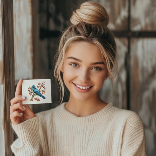 GLOBLELAND Herbstvogel Stempel 8.7\X7\ Ahornblatt EVA Stempel Prägestempel Siegelstempel Für DIY Scrapbooking Und Kartenherstellung Papierbasteldekor