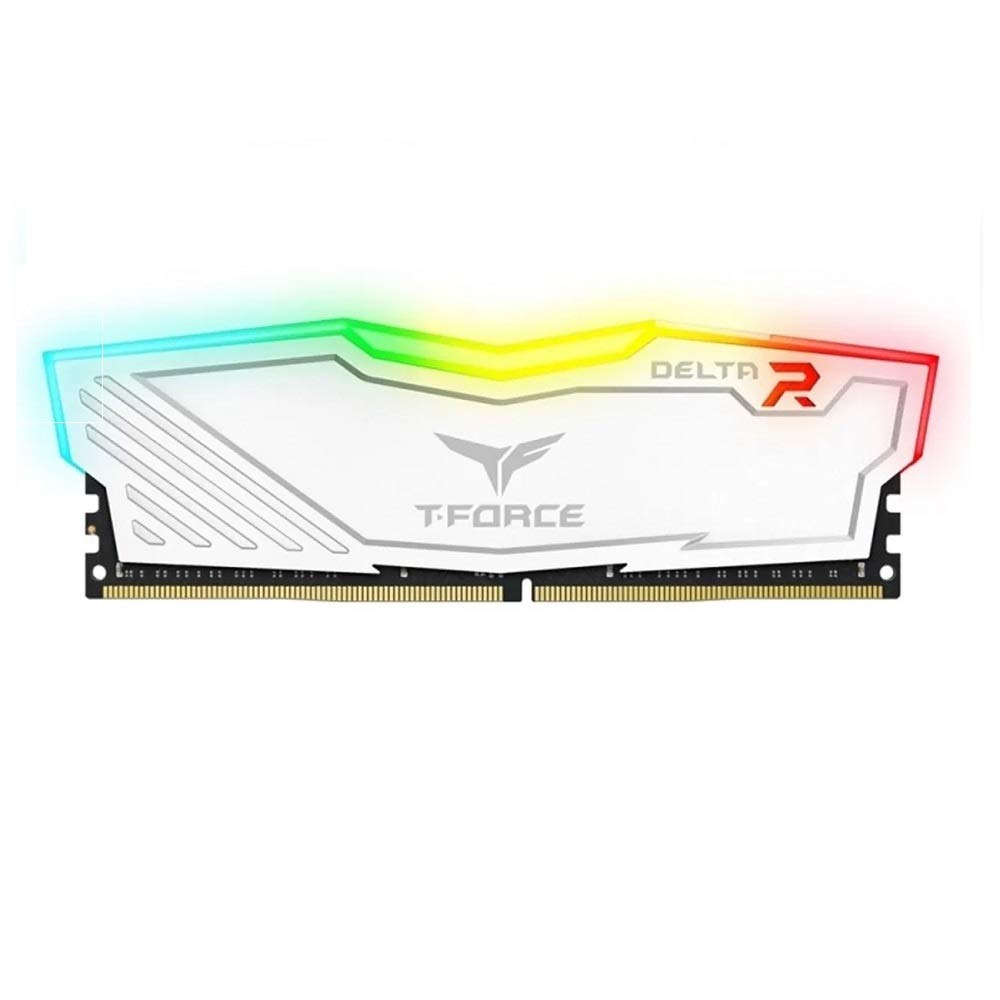 TeamGroup T-Force Delta RGB 8GB 3200MHz (3200MT/s) CL16 White DDR4 Desktop Gaming Memory, Metal Heatsink, ARGB Motherboard Sync, XMP 2.0, for Intel/AMD CPU, High Performance Low Latency RAM Module (B0876Z3H4L) Amazon Price History, Amazon Price Tracker