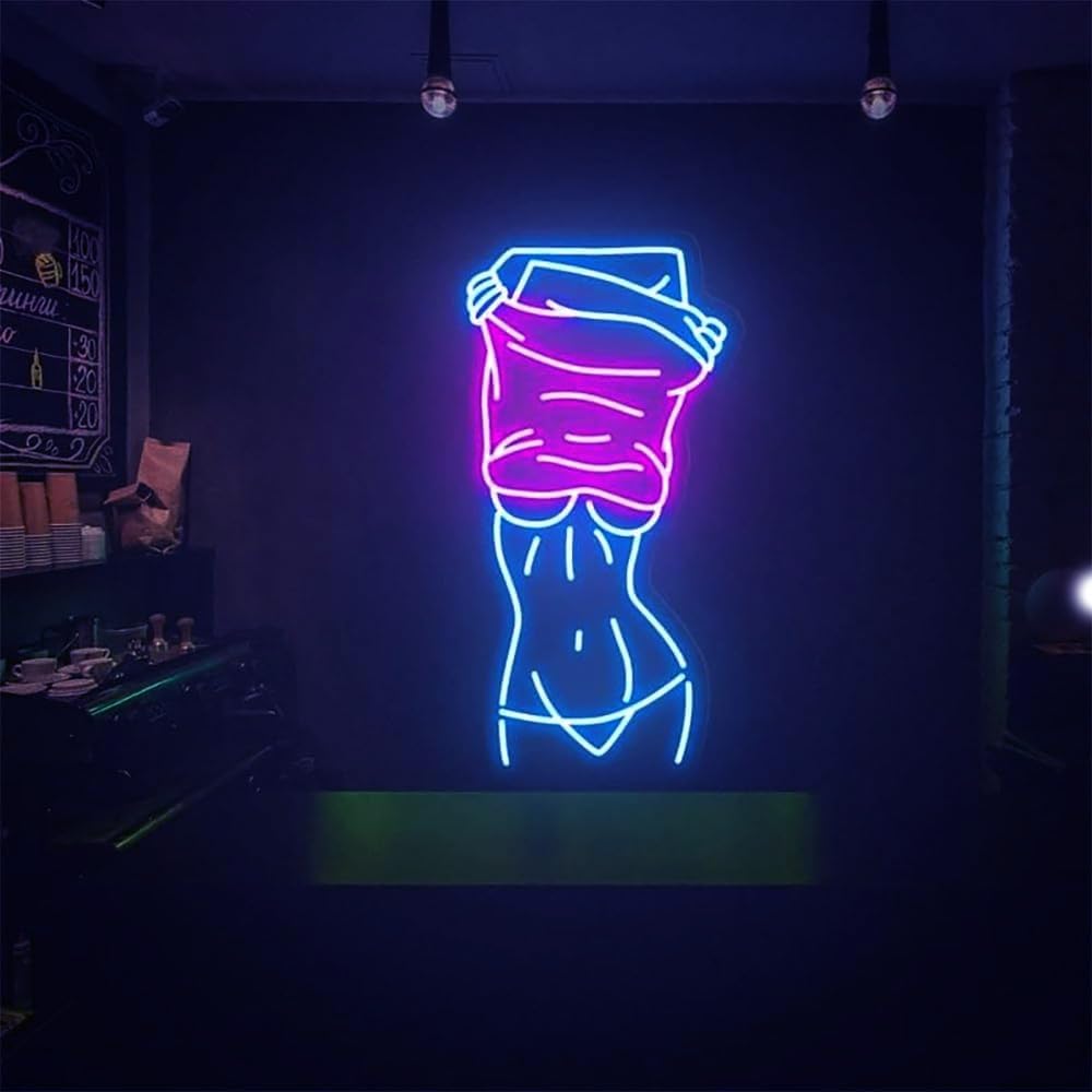 XIMAQIS- Sexy Body Neon Sign, Custom Body Signs Woman Sexy Body Led Light Sexy Wall Decor for Bedroom Man Cave Bar Store Home Party Art Decor Gifts. Size:20inches