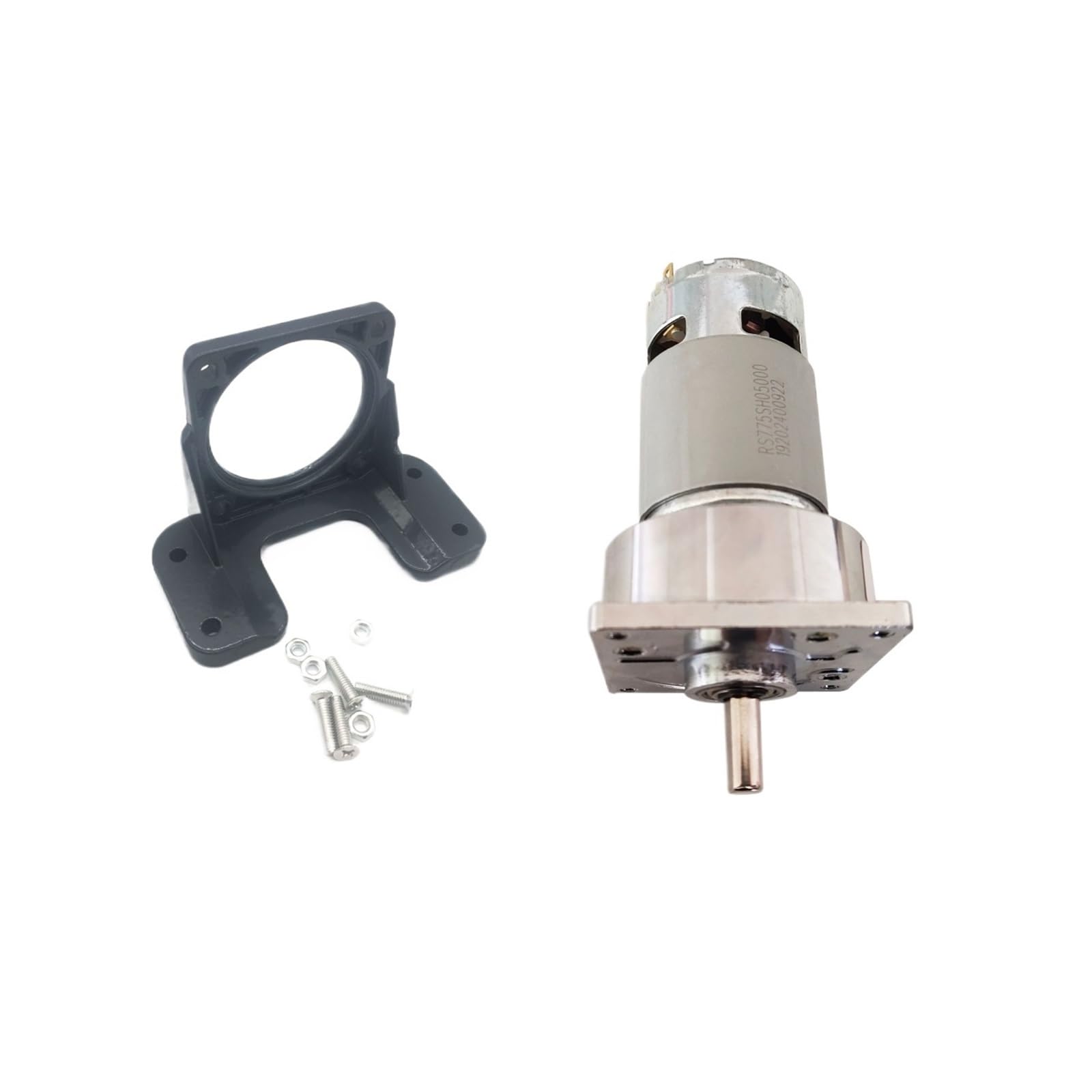 Motorreductor de CC de 80 kg/cm, gran par, 5-500 rpm, 35 W, 775, 12 V, 24 V, minimáquina eléctrica, reductor for herramientas eléctricas, personalizado.(Package A,12V 5rpm)